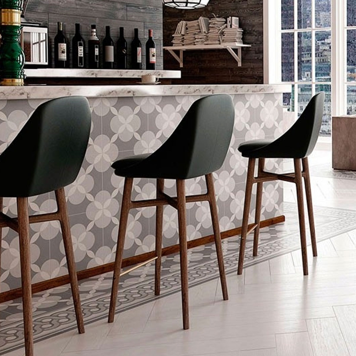 Azulejos marrones para cocinas