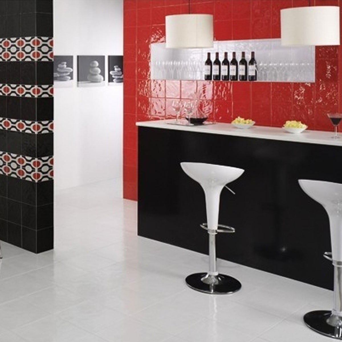Azulejos Rojos para cocinas