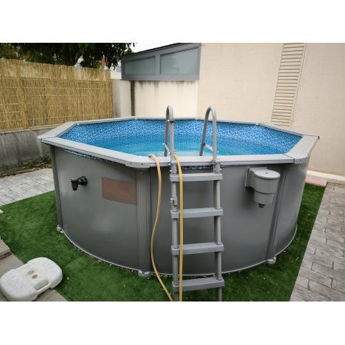 Asi queda el Piscina desmontable de acero Bestway Hydrium Ø 360 x 120 cm